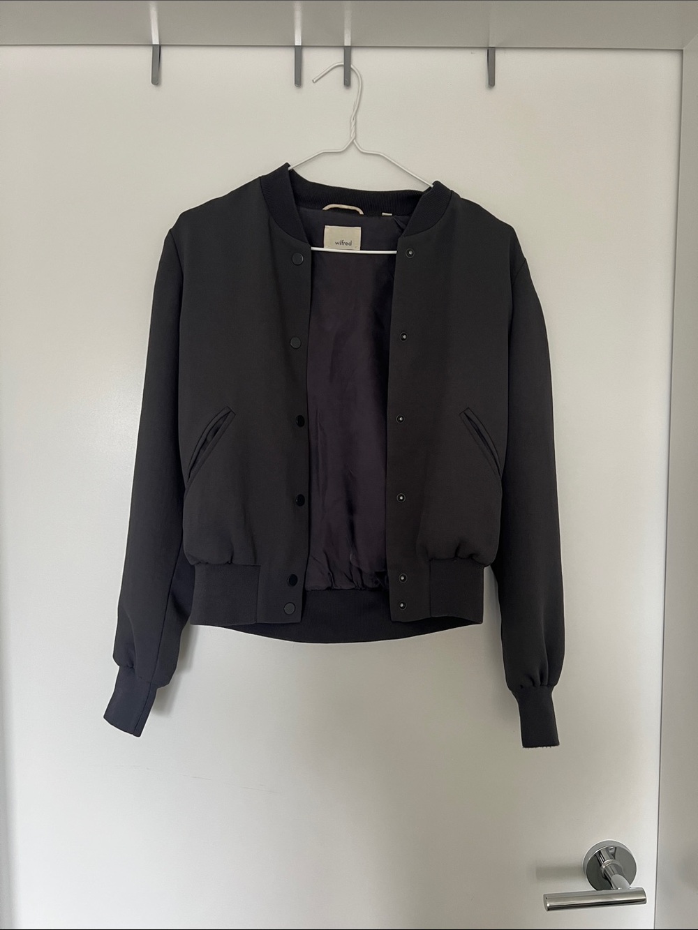 Wilfred Dark Grey Bomber Jacket